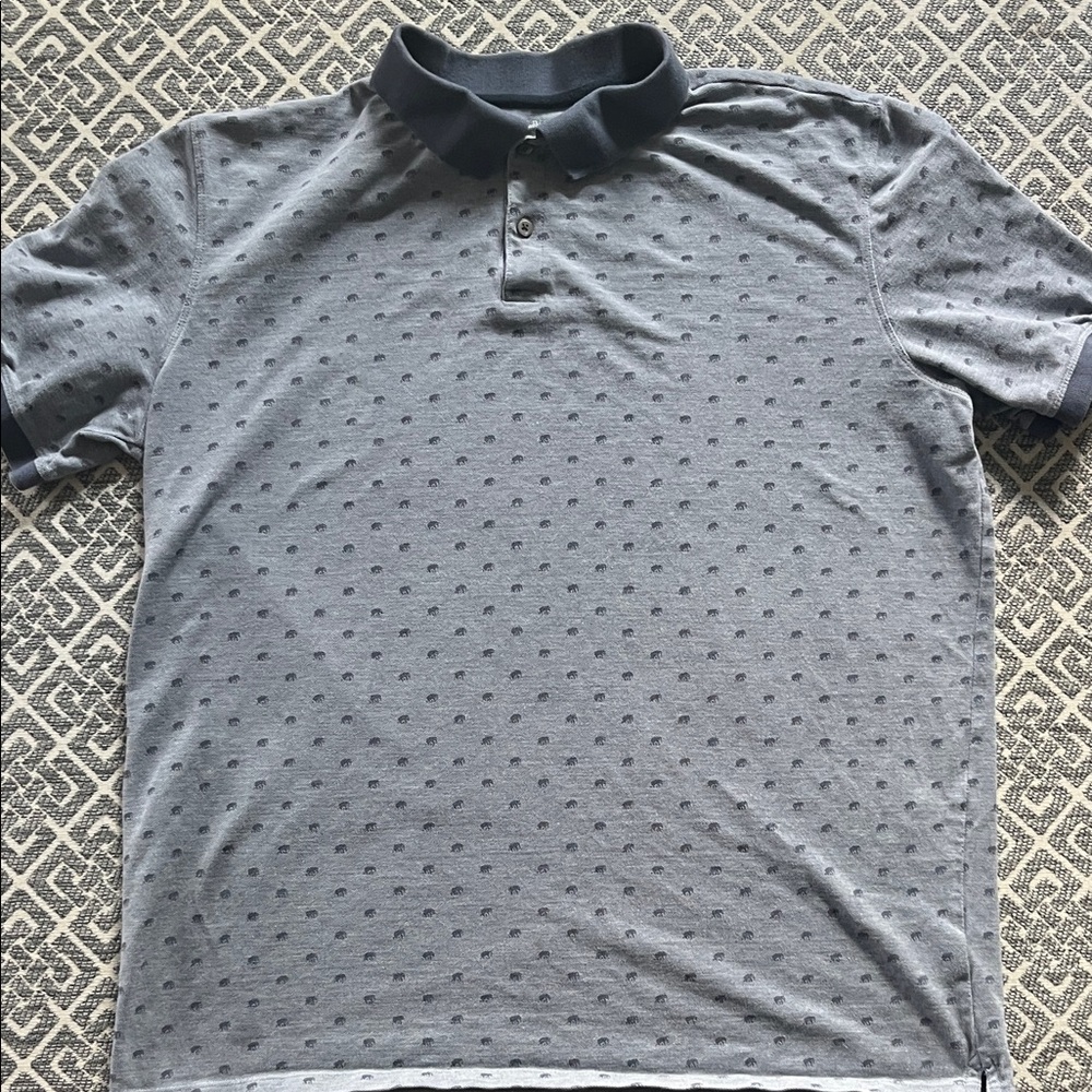 Banana Republic Gray Polo Shirt - XL TALL